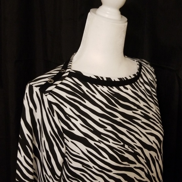 Westbound zebra print knit blouse - Picture 3 of 7
